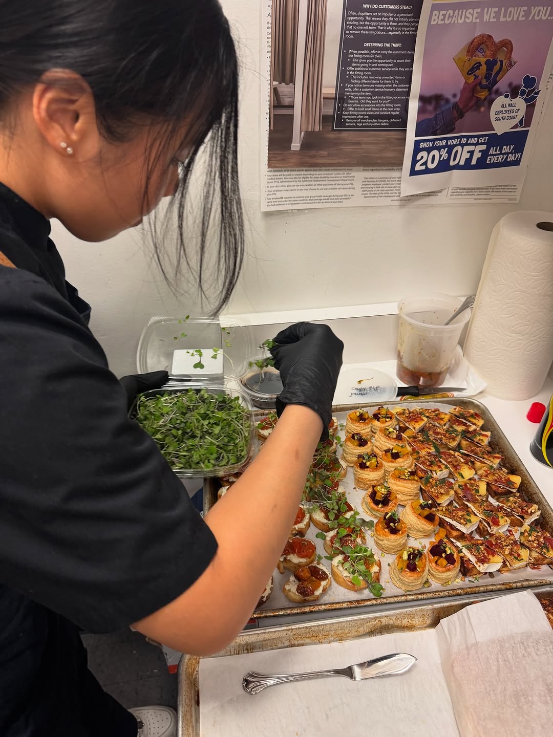 Cocktail bites for a private event